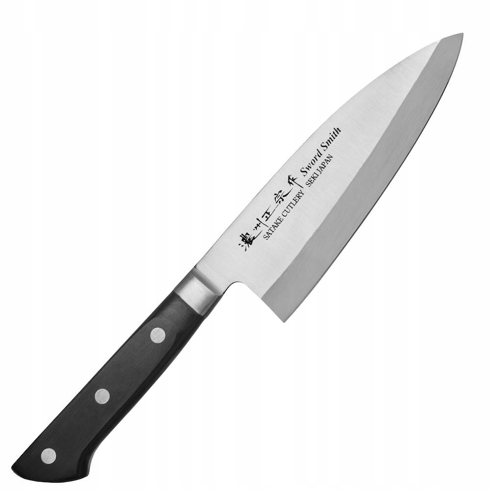 Satake Satoru Japonský ostrý kuchynský nôž na filetovanie Deba 56-58HRC 16 cm