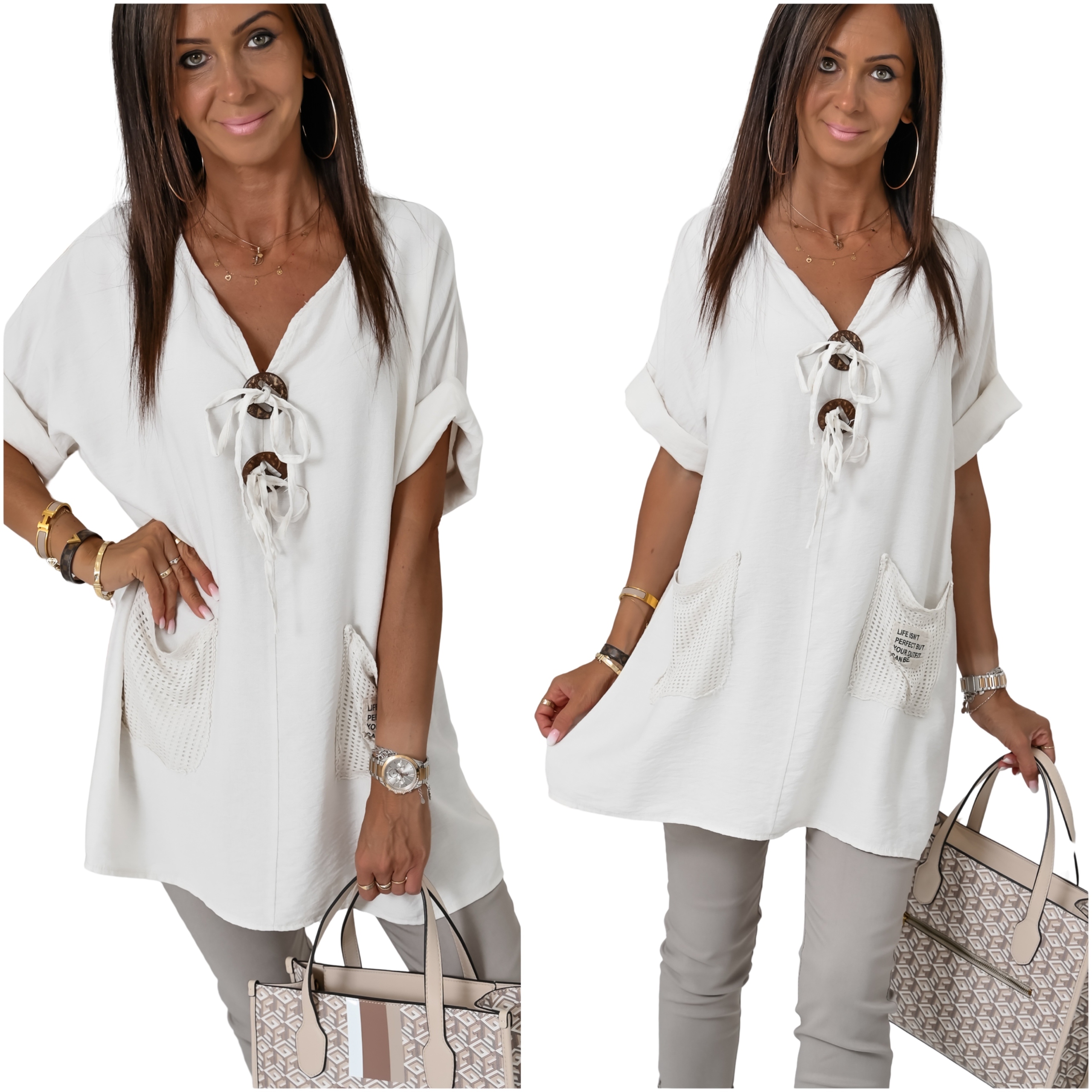 Oversizowa Lekka Przewiewna Bluzka Verena! WZ.1