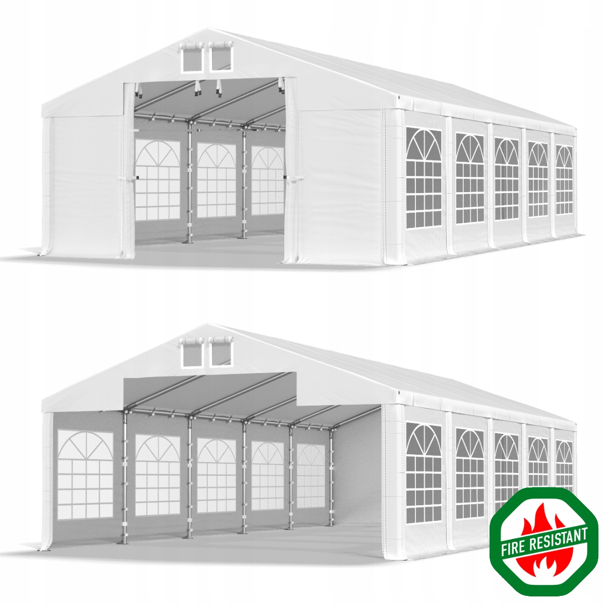 Namiot Fireproof 5x10 imprezowy ogrodowy