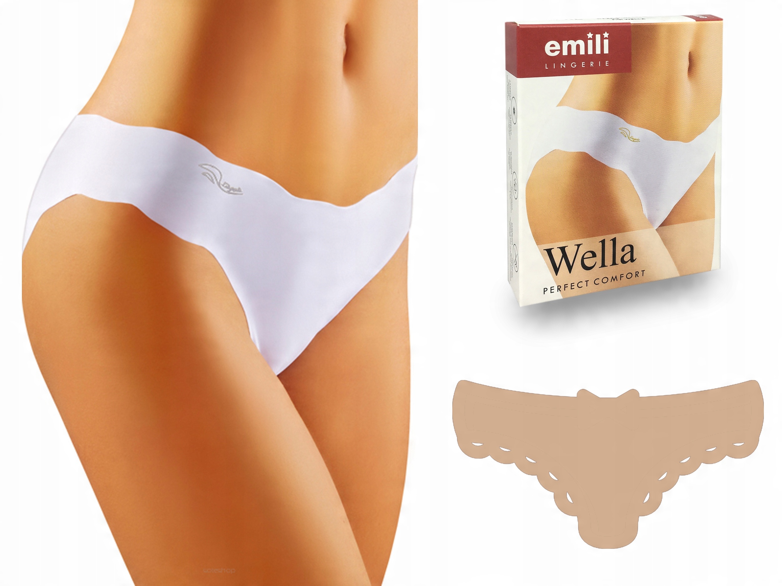 

Wella Laserowo Cięte Figi Emili beżowy M