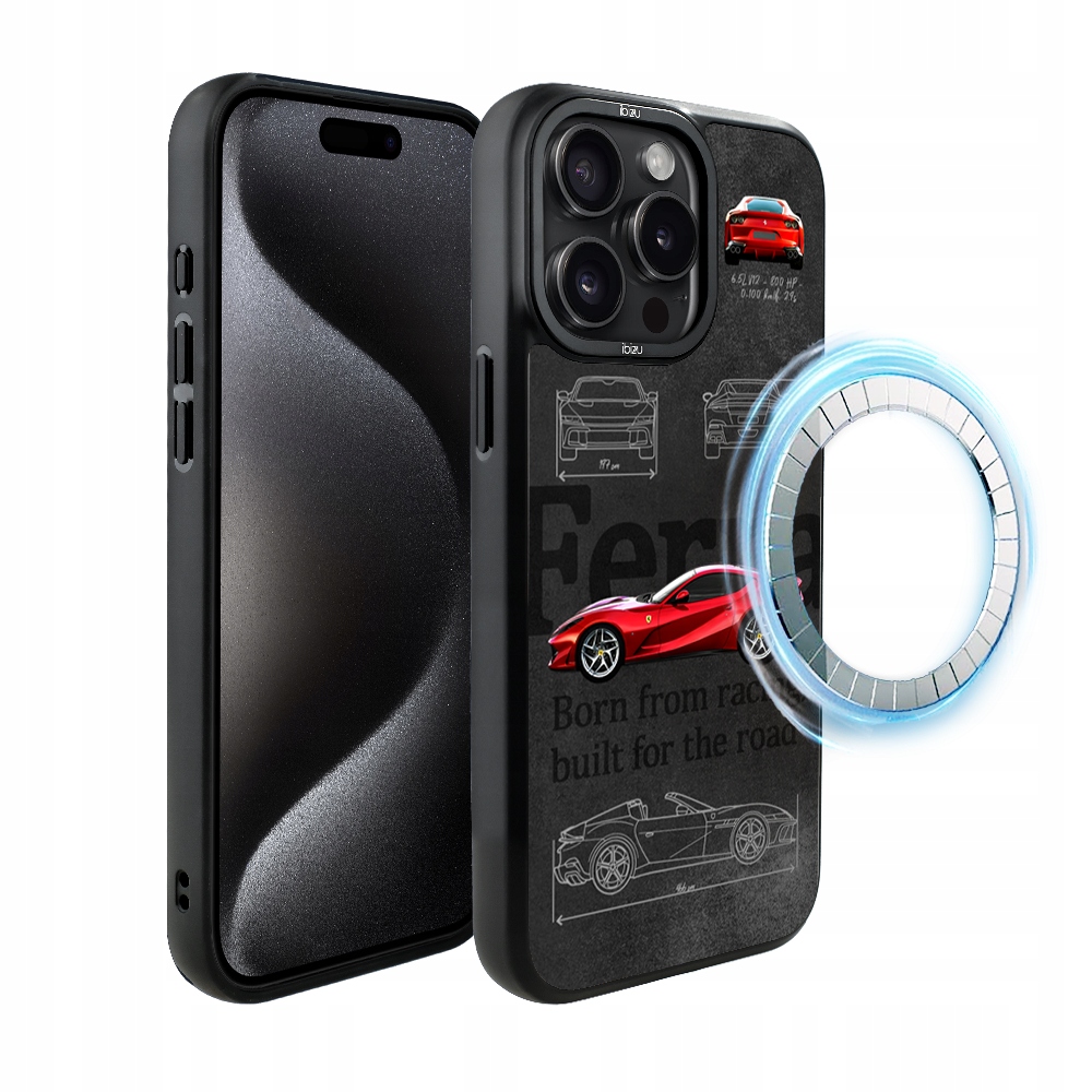 Matný Pouzdro Ibizu DropGuard s MagSafe pro iPhone 15 Pro Max, 812 Superfast