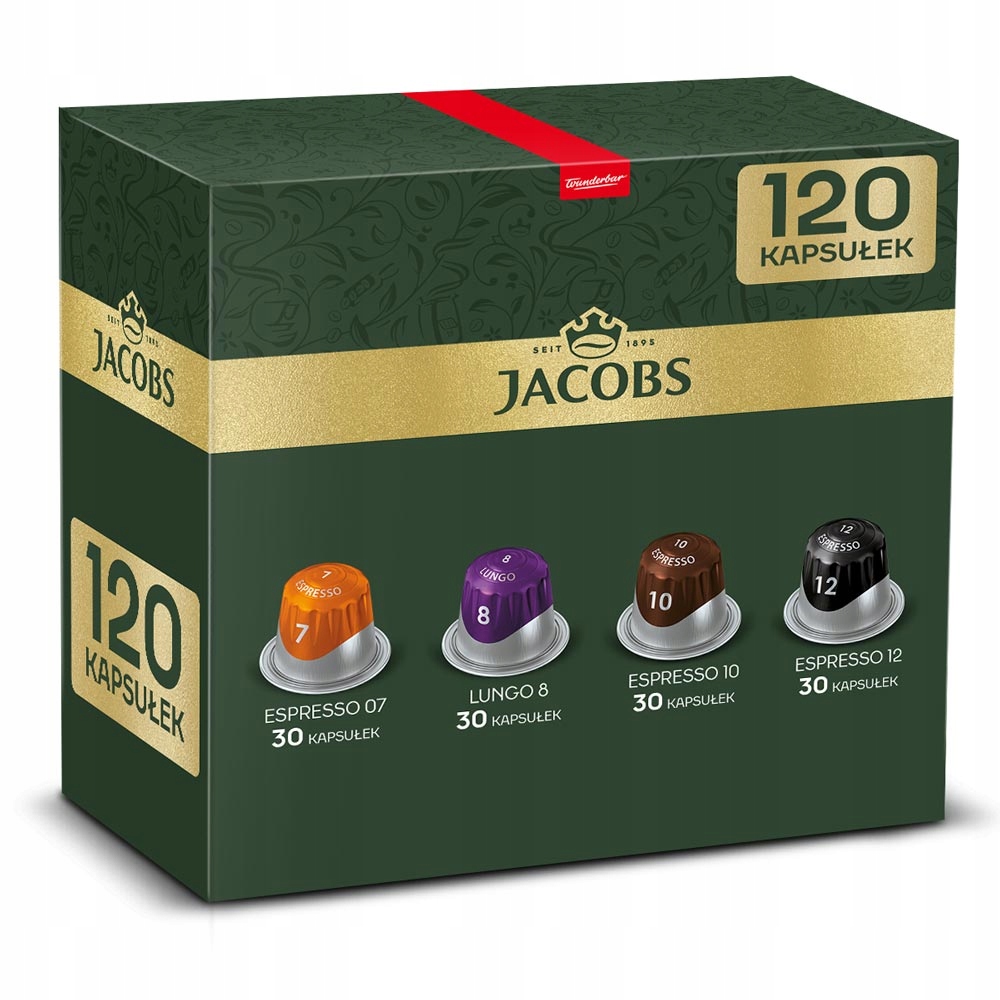 Kapsułki Jacobs Espresso, Lungo 8 do Nespresso(r)*,10+2 [120 kaw]