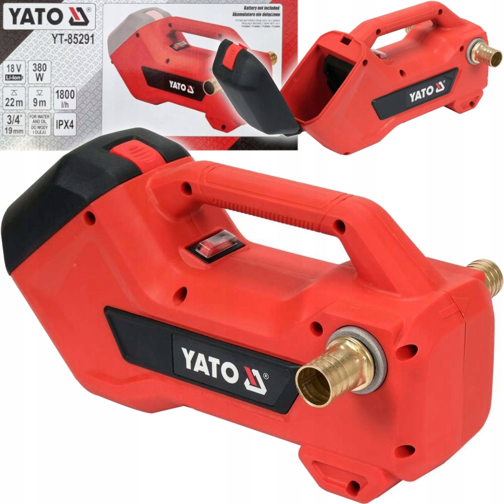 Yato Pompa Do Oleju Wody Akumulatorowa 18V Korpus Body