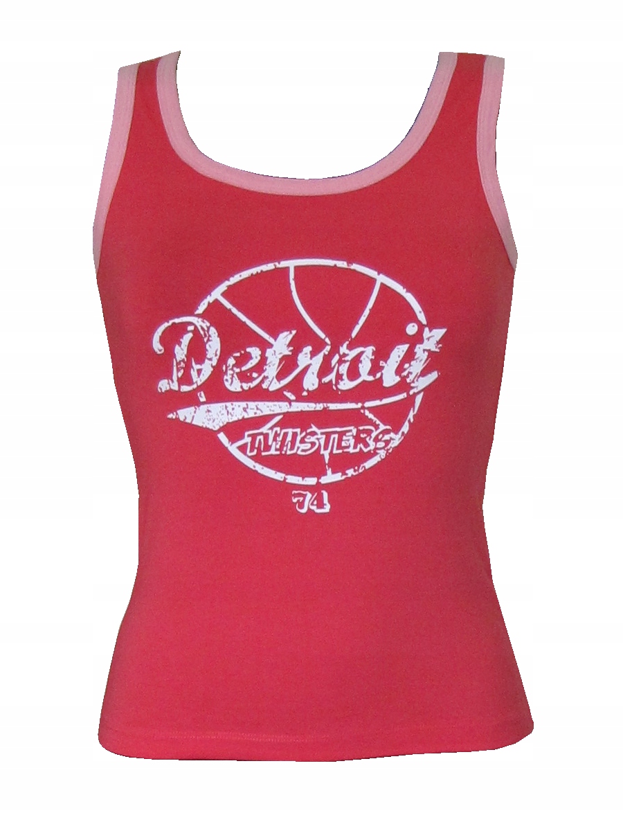 KOSZULKA DAMSKA BLUZKA TOP NA RAMIĄCZKA RÓŻ 38 M