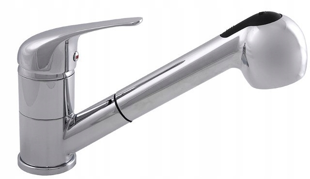 Stojanková Drezová Batéria Rosso S Výsuvným Výtokom, Chróm