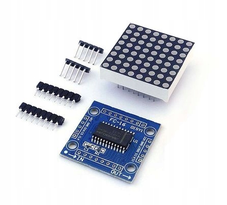 Matryca LED 8x8 MAX7219 SPI RED