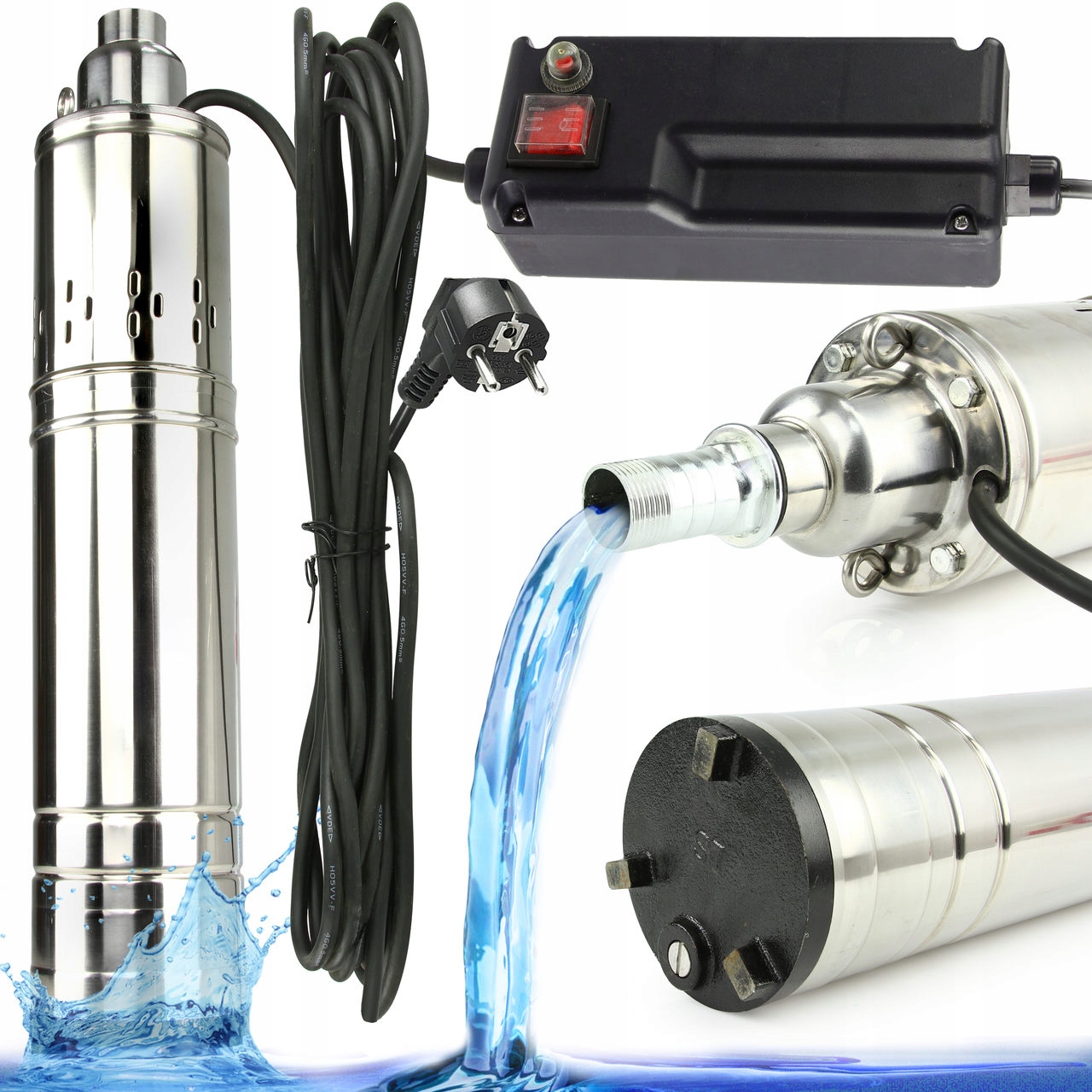 POMPA GŁĘBINOWA ŚRUBOWA DO WODY STUDNI 1,1 kW