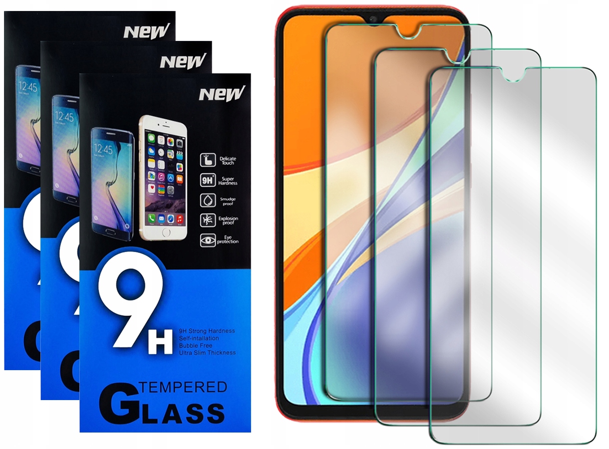 

Szkło Hartowane Szybka Do Redmi 9C 3szt