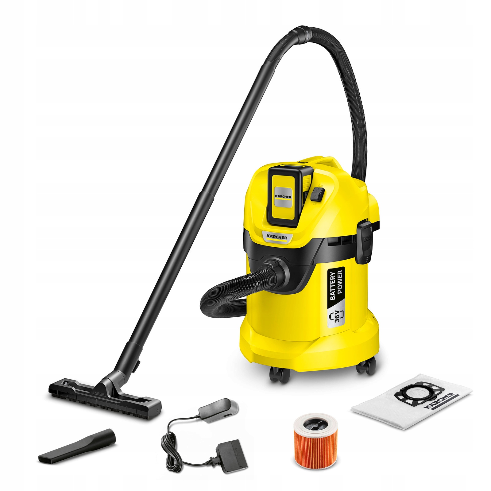 Odkurzacz akumulatorowy uniwersalny przemysłowy Kärcher Wd 3 Battery Set