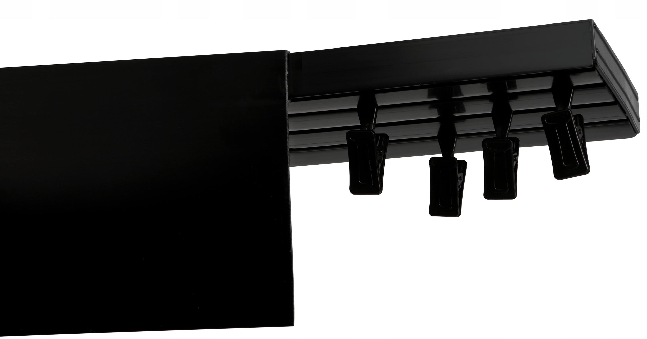 

Karnisz sufitowy z maskownicą 9cm III tor 460cm