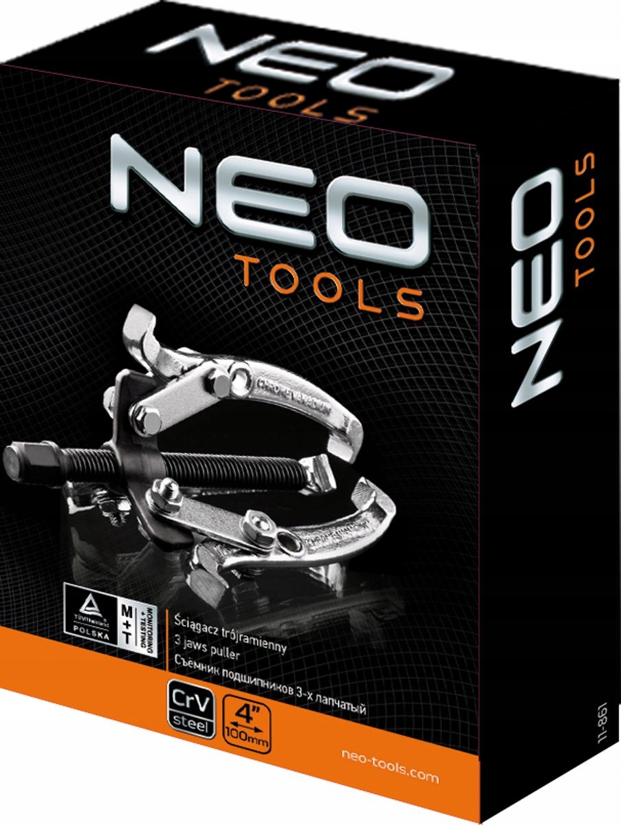 ŚCIĄGACZ ŁOŻYSK TRÓJRAMIENNY 60-200mm NEO 11-861 Kod producenta 11-861