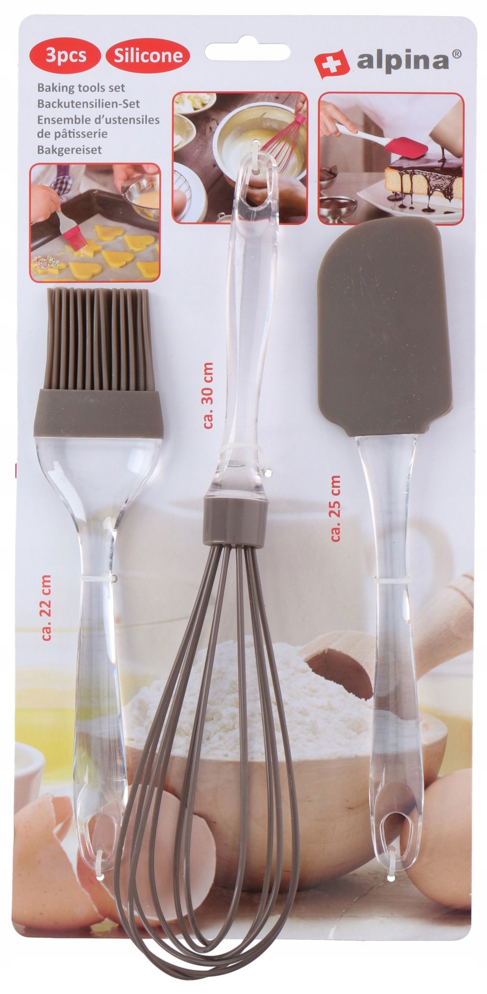 Przybory do pieczenia Alpina Zestaw 3 sztuki