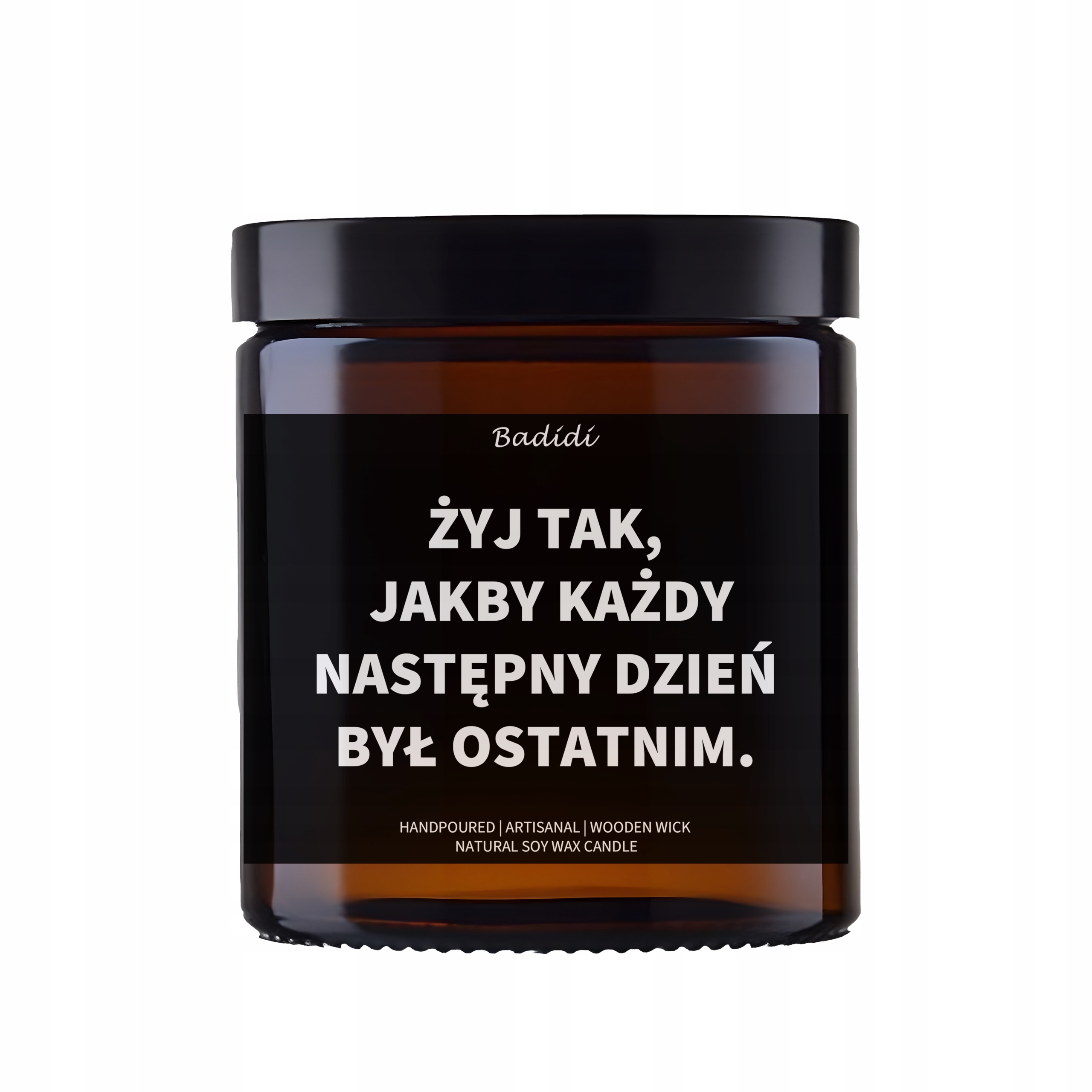 Świeca z sentencją, na urodziny, imieniny, święta, różne okazje 40H