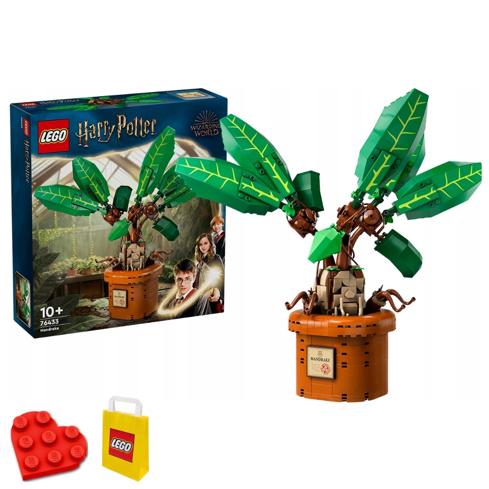 Lego 76433 Harry Potter Mandragora Pohyblivá figurka Rostliny Stavebnice Sada