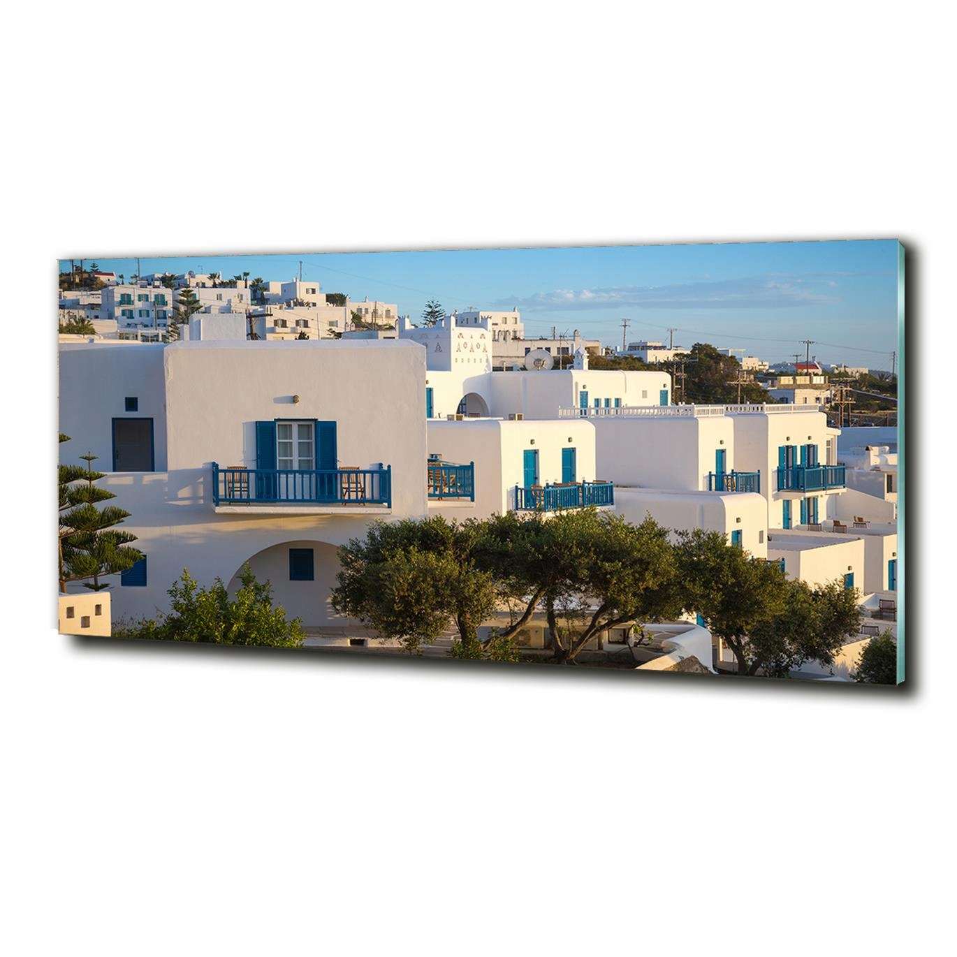 

Foto-Drukowany duży obraz na szkle Mykonos Grecja