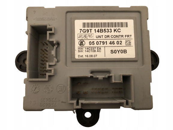 JAGUAR XKR МОДУЛЬ КОНТРОЛЛЕР ДВЕРИ 7G9T 14B533 KC