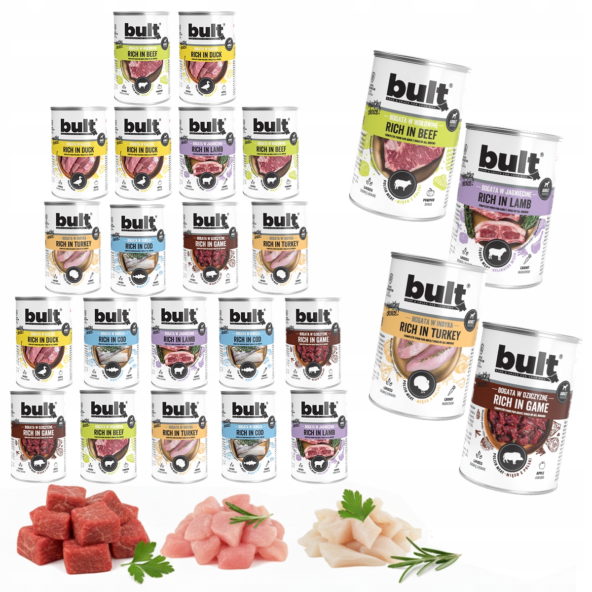 Levně Bult Mokré Vlhké Krmivo MIX Chutí 20 4 Bonus 24x400g