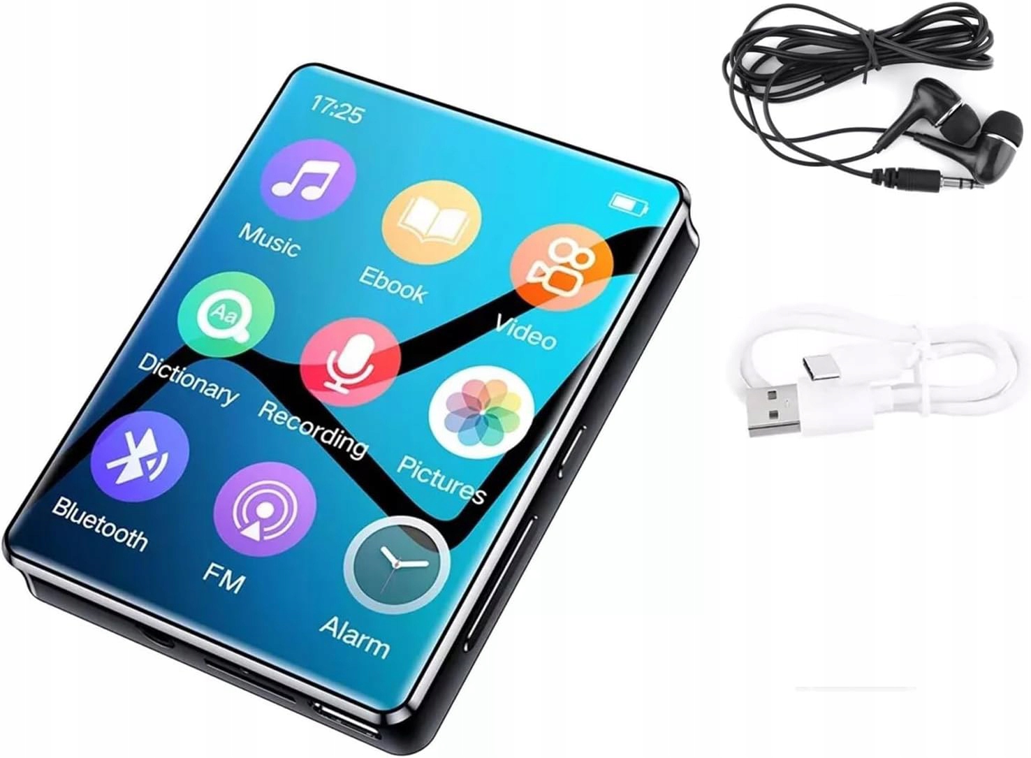 Multimediální Přehrávač 2.4" Dotykový Displej Bluetooth 5.0 Podpora Microsd