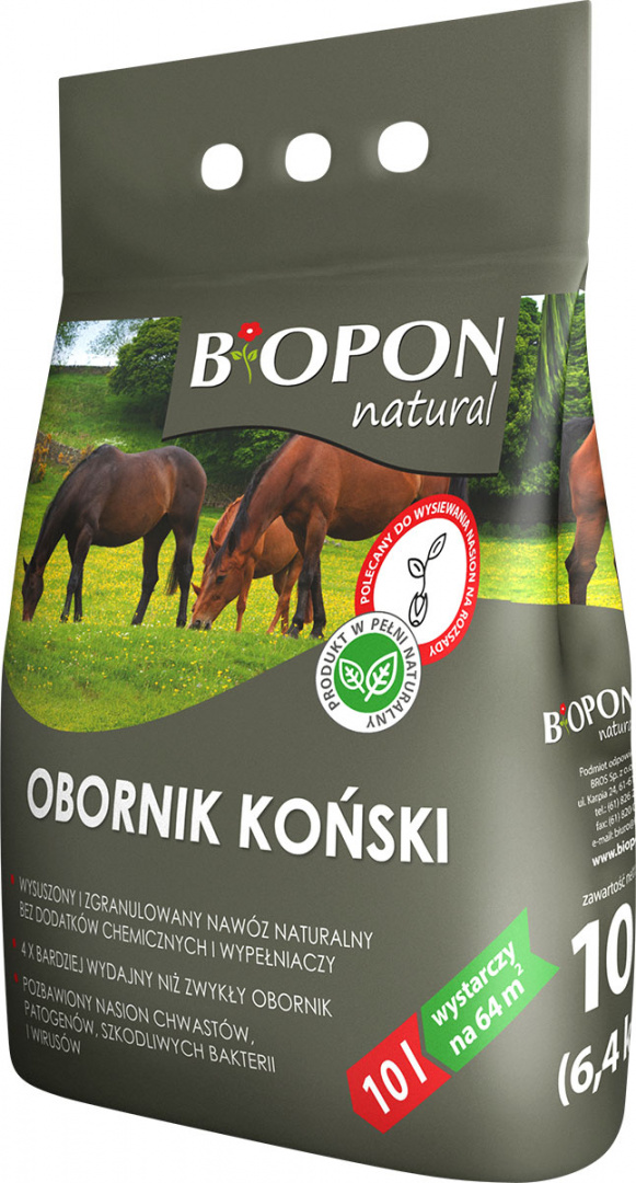 

Koński Obornik Granulowany Nawóz 10L Biopon