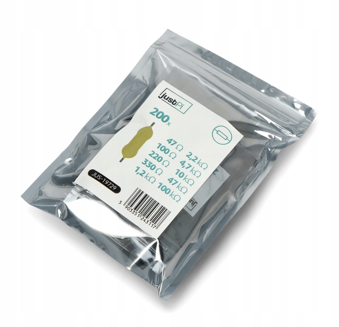 

Zestaw rezystorów Cf Tht 1/4W opisany 200szt.