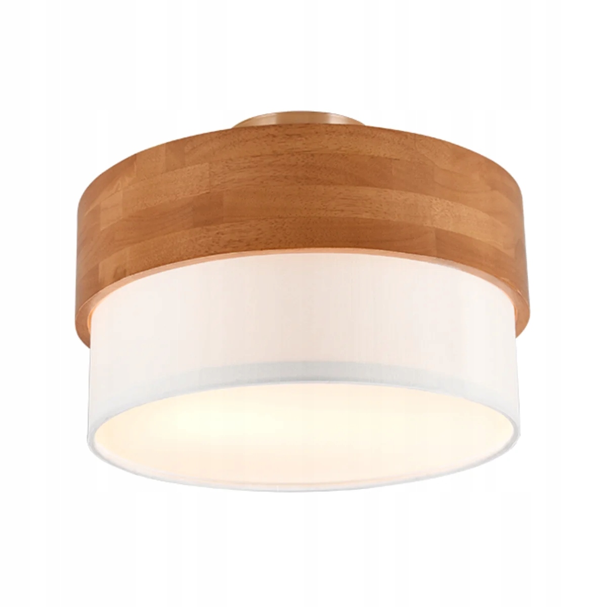 Škandinávska stropná lampa drevo biela Trio