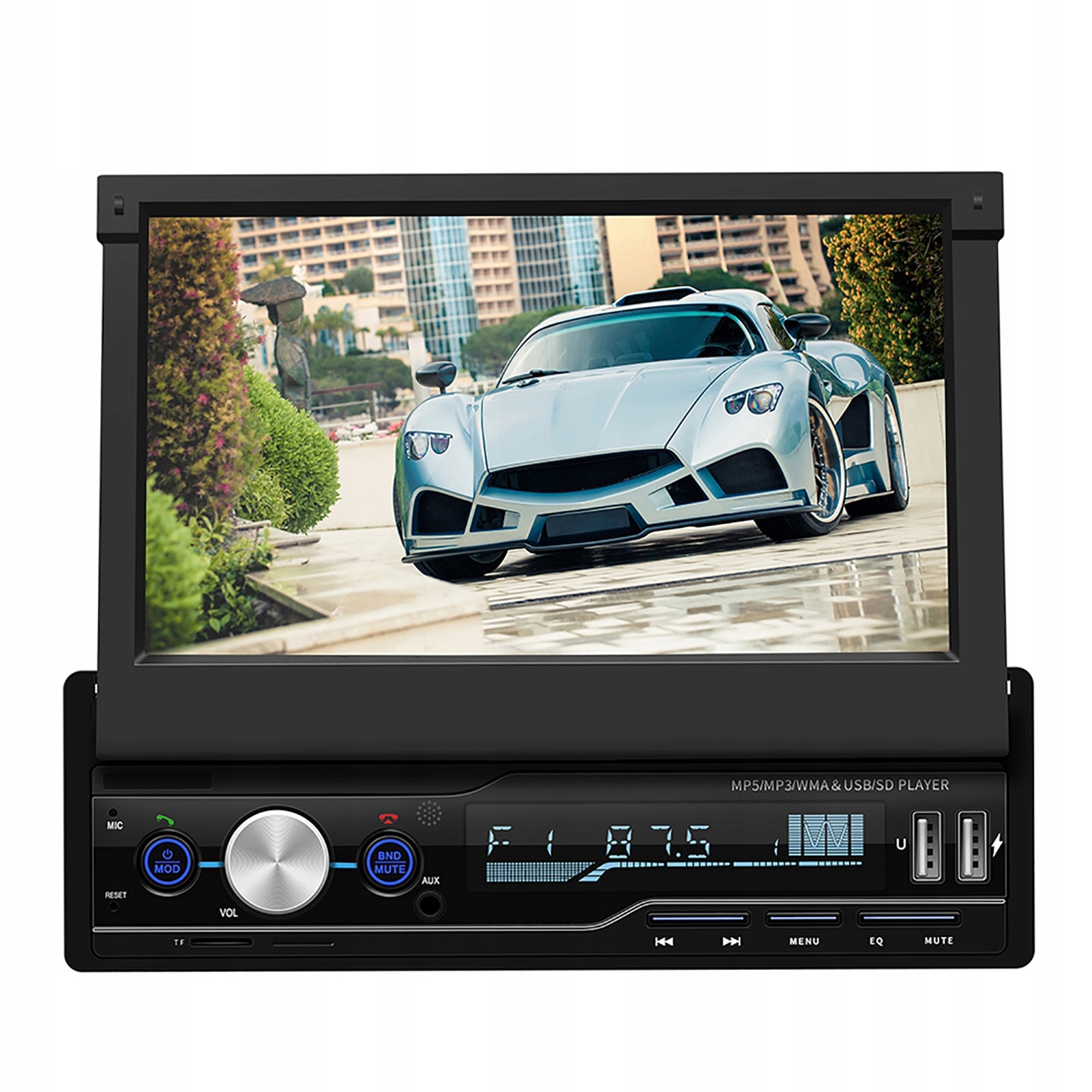 Autorádio 7" Bluetooth S Výsuvným Dotykovým Displejom MP5 Android 1024X600