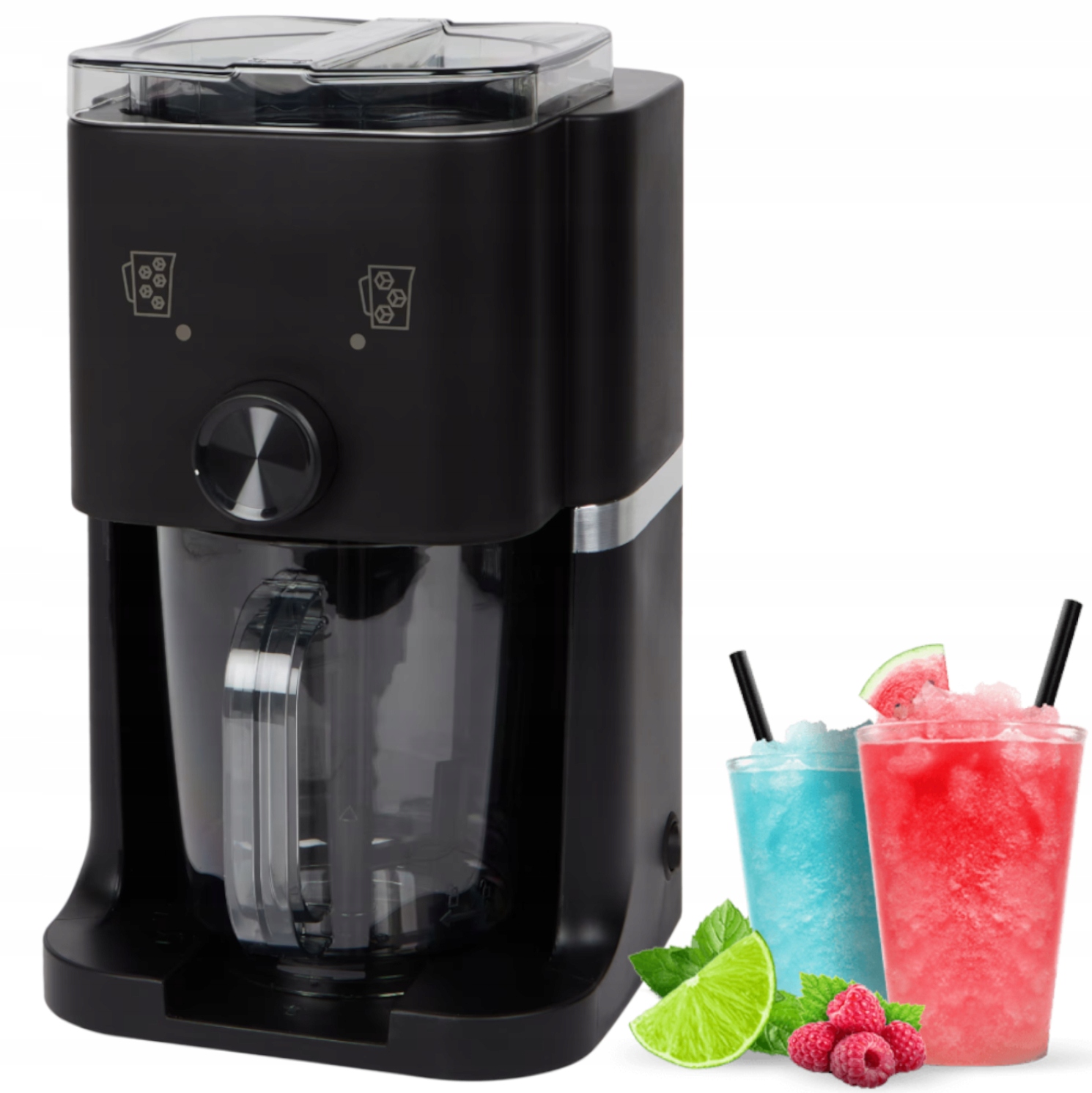 Maszyna Do Sorbetów Lodów Napoi Koktajli Slushie Kuchenna Elektryczna 1,1 L