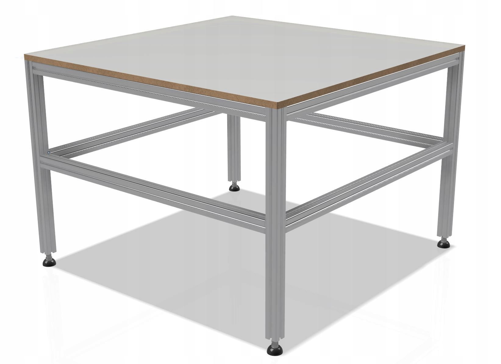 STÓŁ ROBOCZY MONTAŻOWY 150X150 CM Z PROFILI 40X40