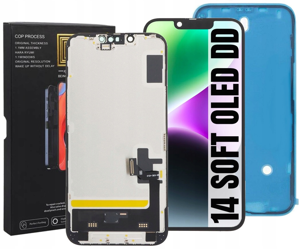 Displej Pro Iphone 14 Soft Oled IC DD Displej Těsnění