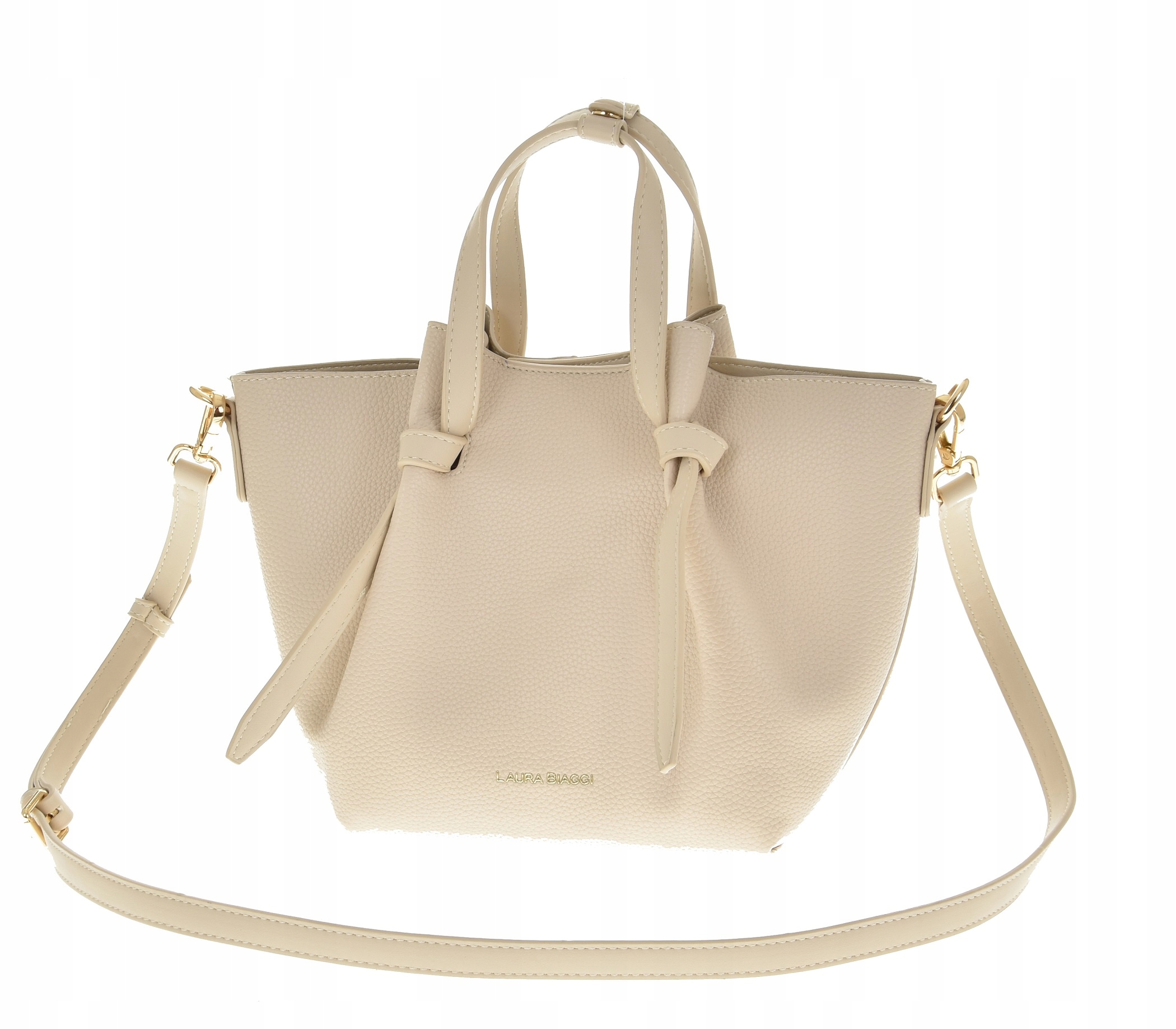 Dámská kabelka Laura Biaggi Béžová Elegantní nákupní taška Kufřík Kabelka Přes Rameno