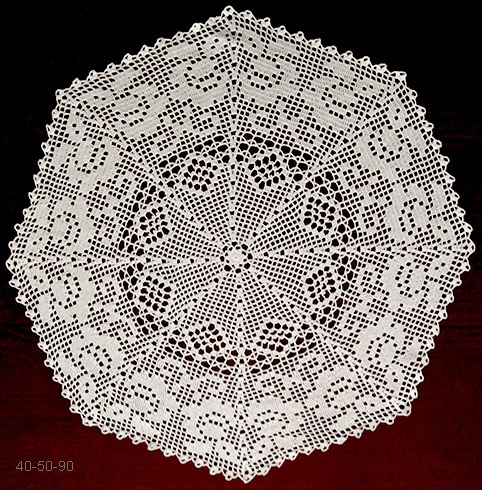 Serveta háček, krajka, ruční práce 50cm