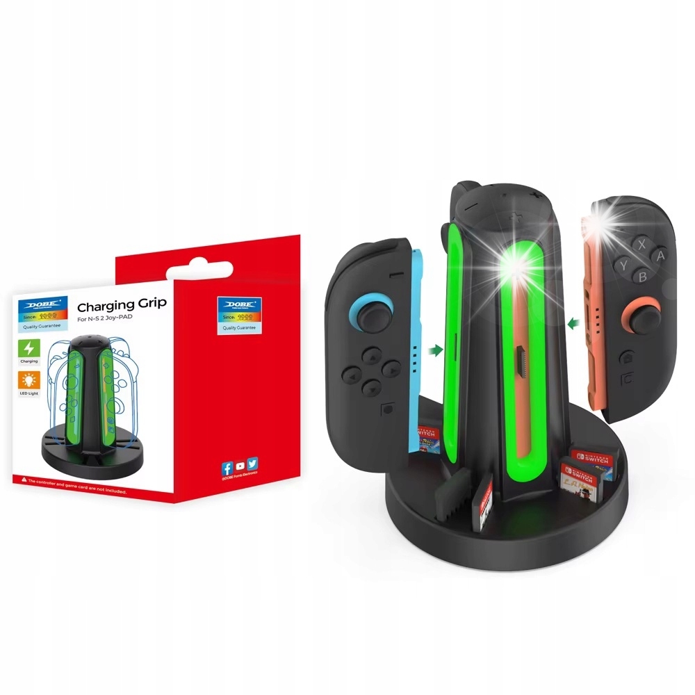 Stacja ładująca ładowarka do 4x Joy-Con 2 Nintendo Switch 2 podstawka LED