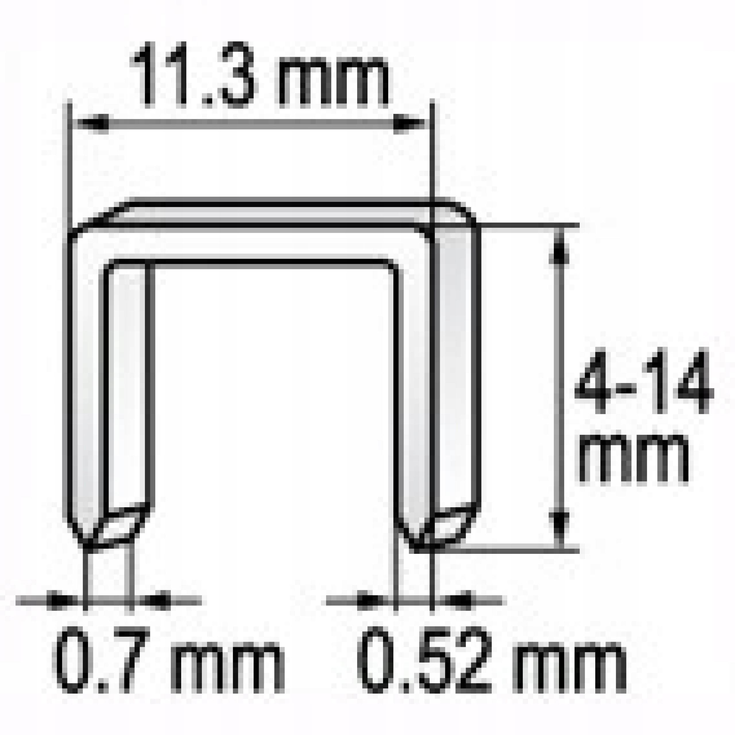 ZSZYWKI DO TAKERA ZSZYWACZA 10X11,3MM 1000SZT YATO Kod producenta YT-7053
