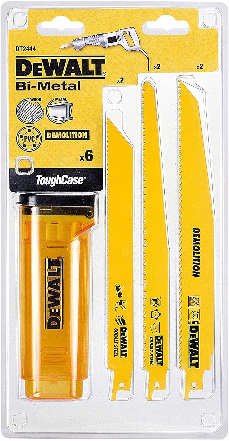 Dewalt 6 Ks Pilových Listů Pro Šavlovou Pilu MIX 6 Ks. Extreme Kazeta