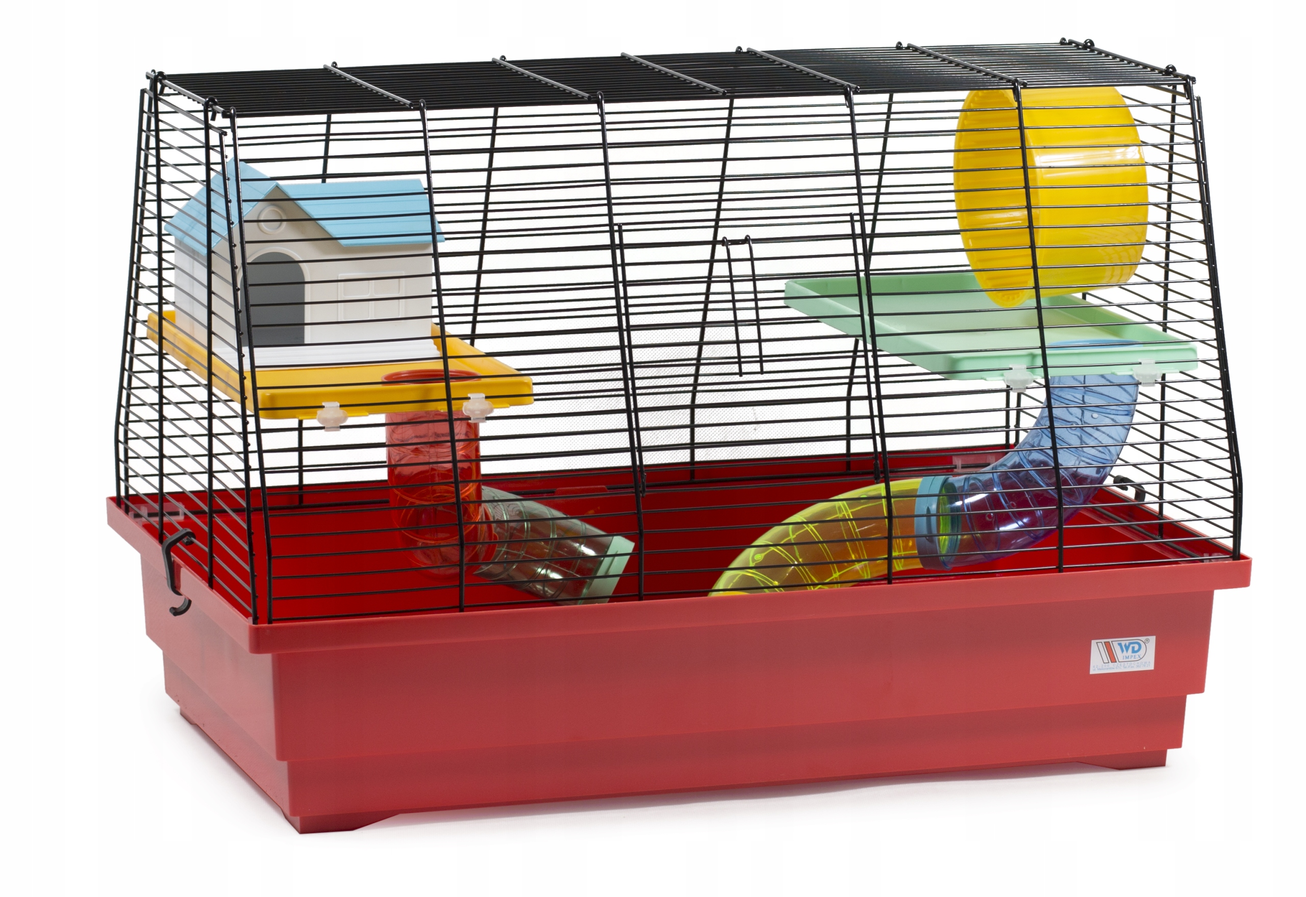 Levně Klec pro malé hlodavce Trapez Wd-impex 40 x 60 x 37cm