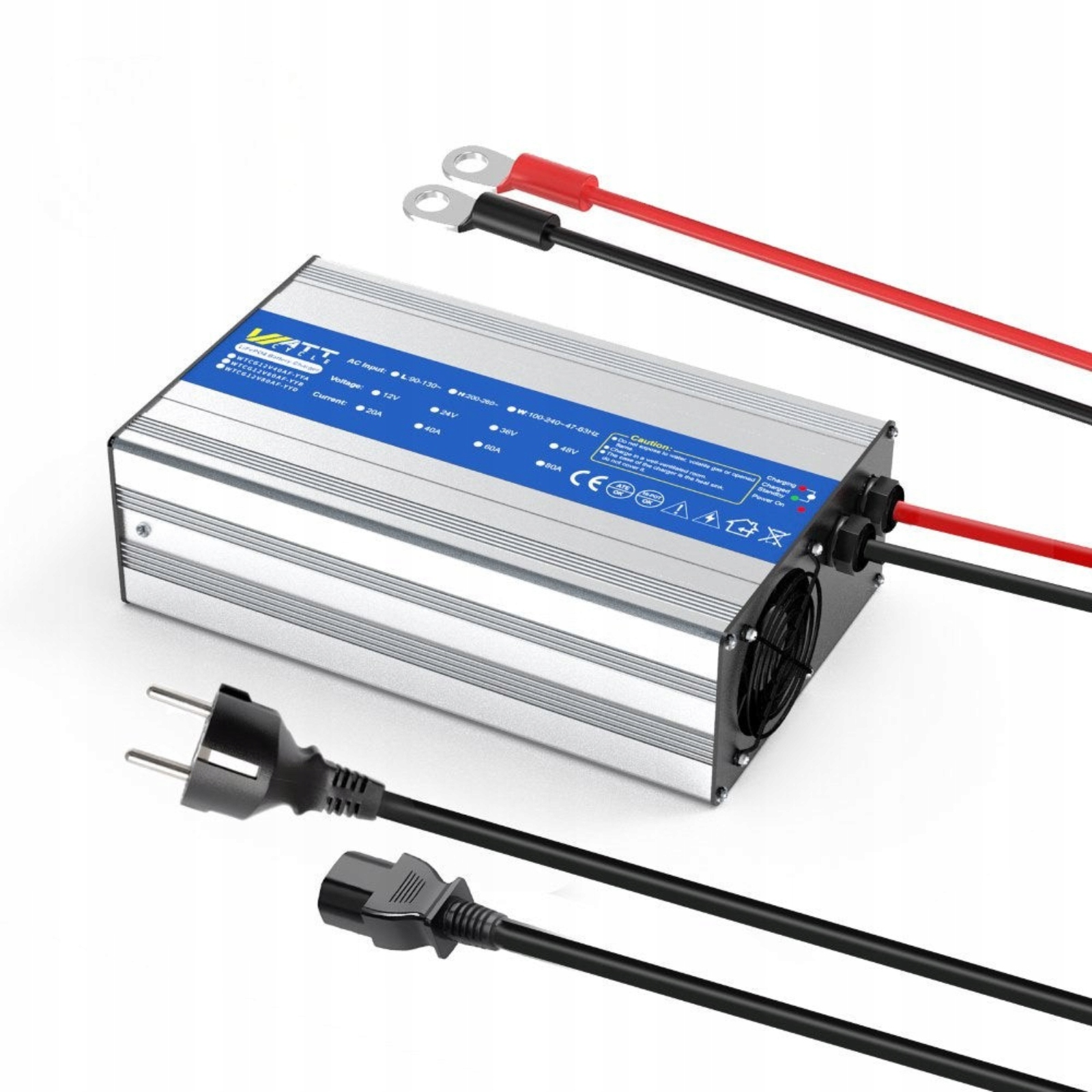 Nabíjačka LiFePO4 14,6V 40A 2,2 kg pre akumulátor 12 V – WattCycle
