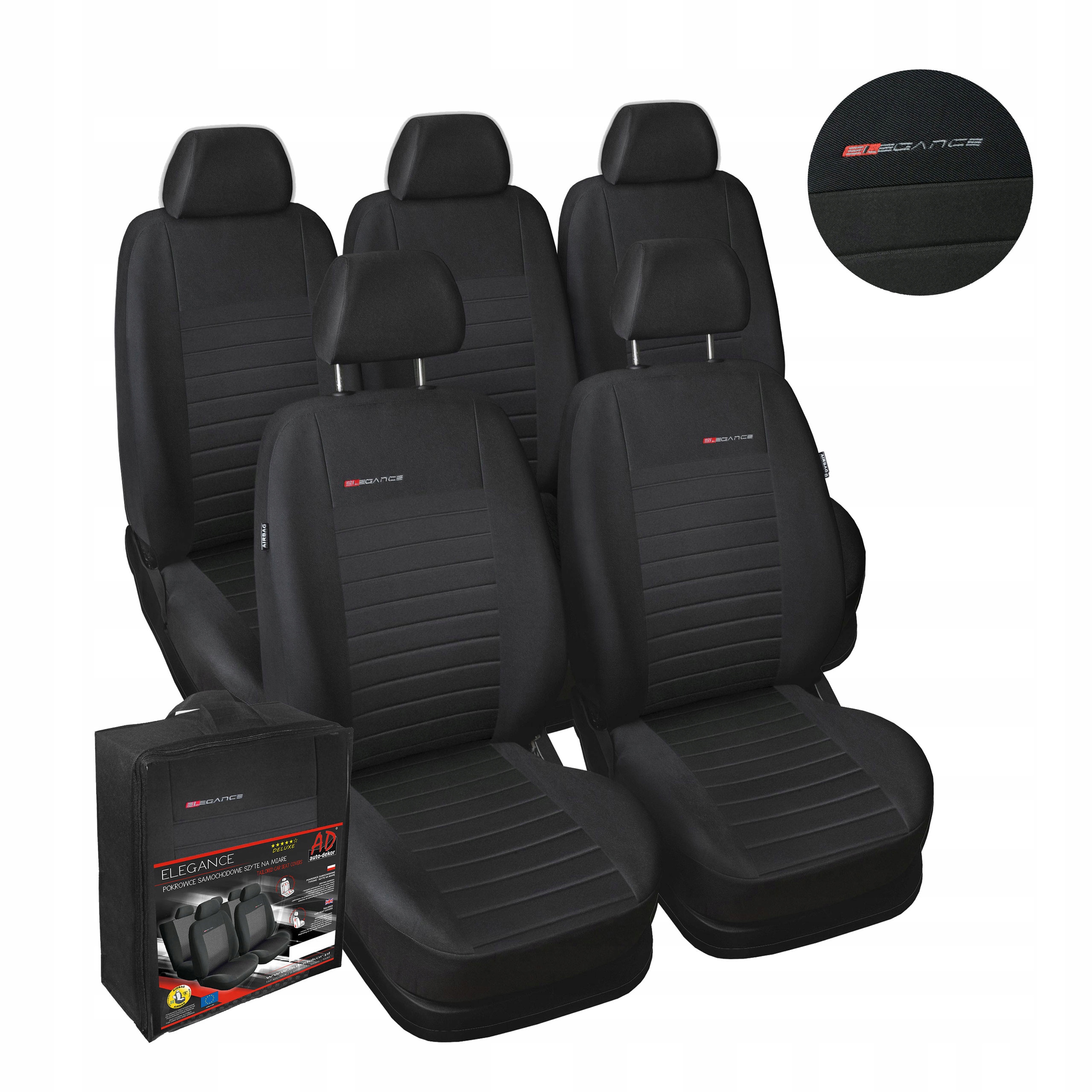 Meracie poťahy Citroen Berlingo II Pergeot Partner II zadné 3x1 2008-2018r