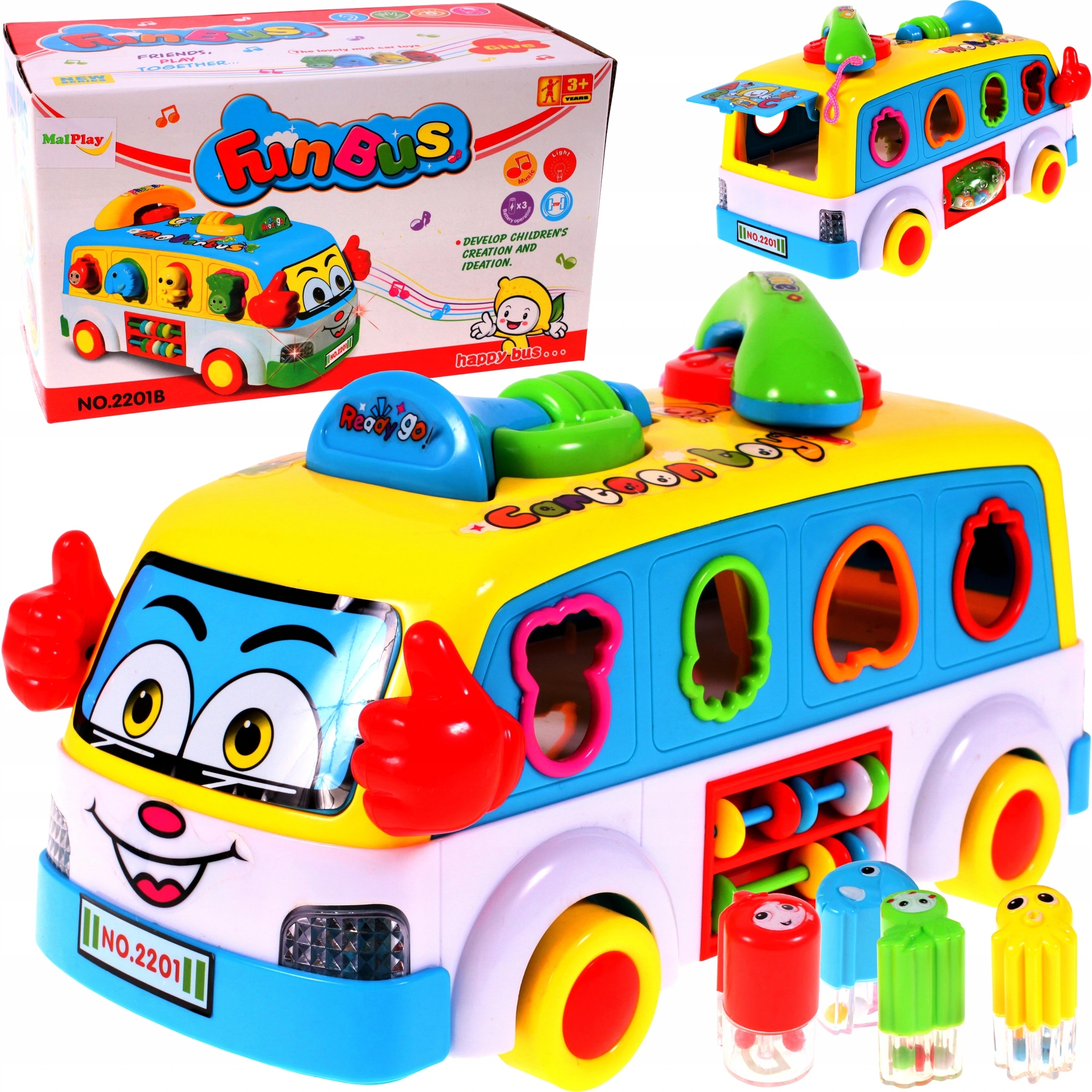 

Autobus Interaktywny Sorter Klocki Telefon Gra