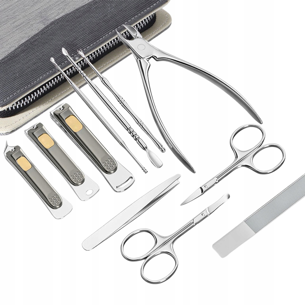 11EL Sada Na Manikúru A Pedikúru Na Nehty Pouzdro Pomůcka Beautifly