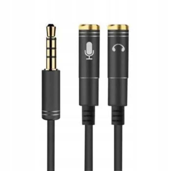 

Przejściówka do słuchawek Jack 1x3,5 mm -2x 3,5 mm