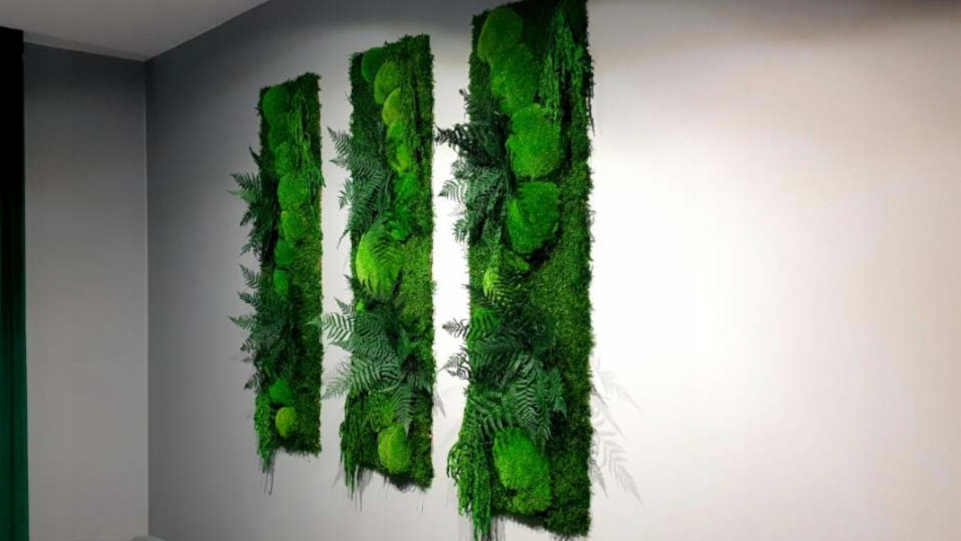 Panel Z Mechu A Stabilizovaných Rostlin Přírodní 1 kus