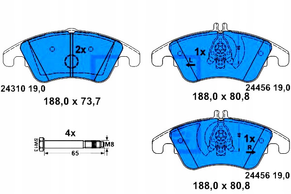Ate Kostky Ham. Db Přední W204 280-350/W212/CLS Asistent řidiče #28