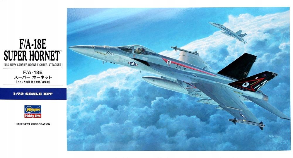 Hasegawa E19 F/A-18E Hornet Měřítko Letadla 1/72 Hobby Plastikový Model