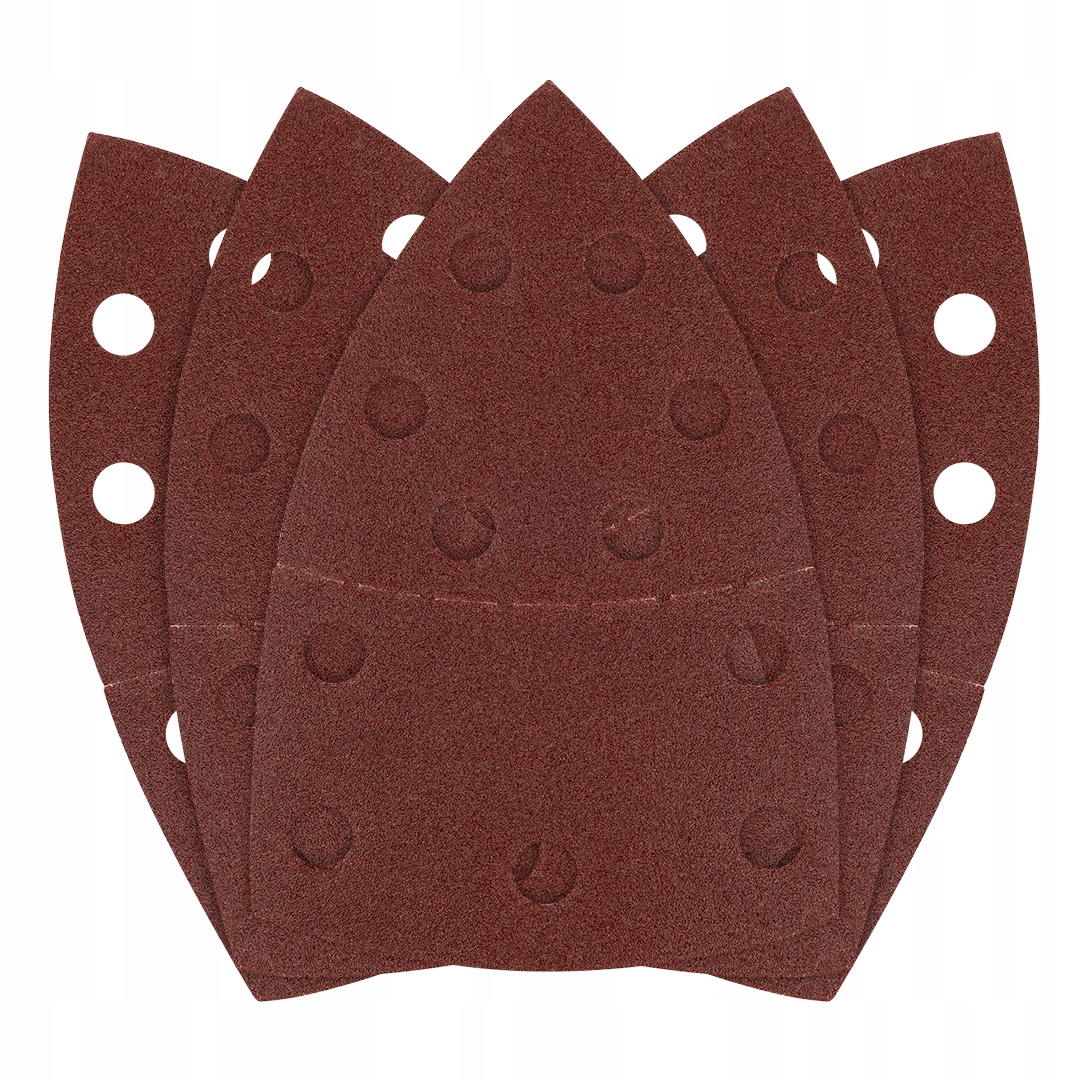 Papiery ścierne na rzep, żelazko 102 x 152 mm, P120, 5 szt., z 11 otworami
