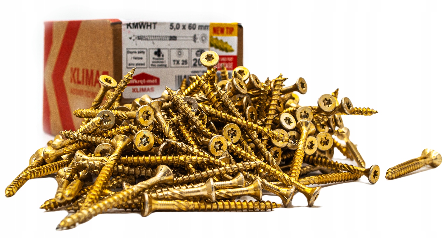 

Wkręty Ciesielskie do drewna 5x60mm Torx 200szt