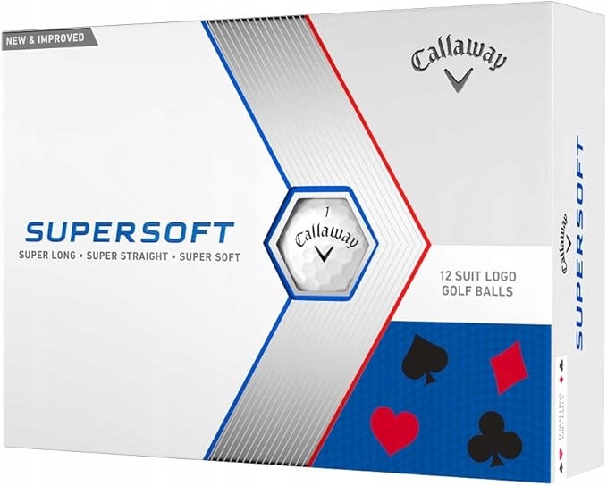 Golfové Míčky Callaway Supersoft 12 Suit Logo Golf Balls Sada 12 Kusů