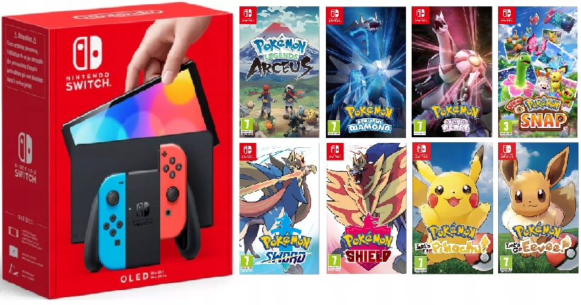 Konsola Nintendo Switch Oled 2 Gry Pokemon
