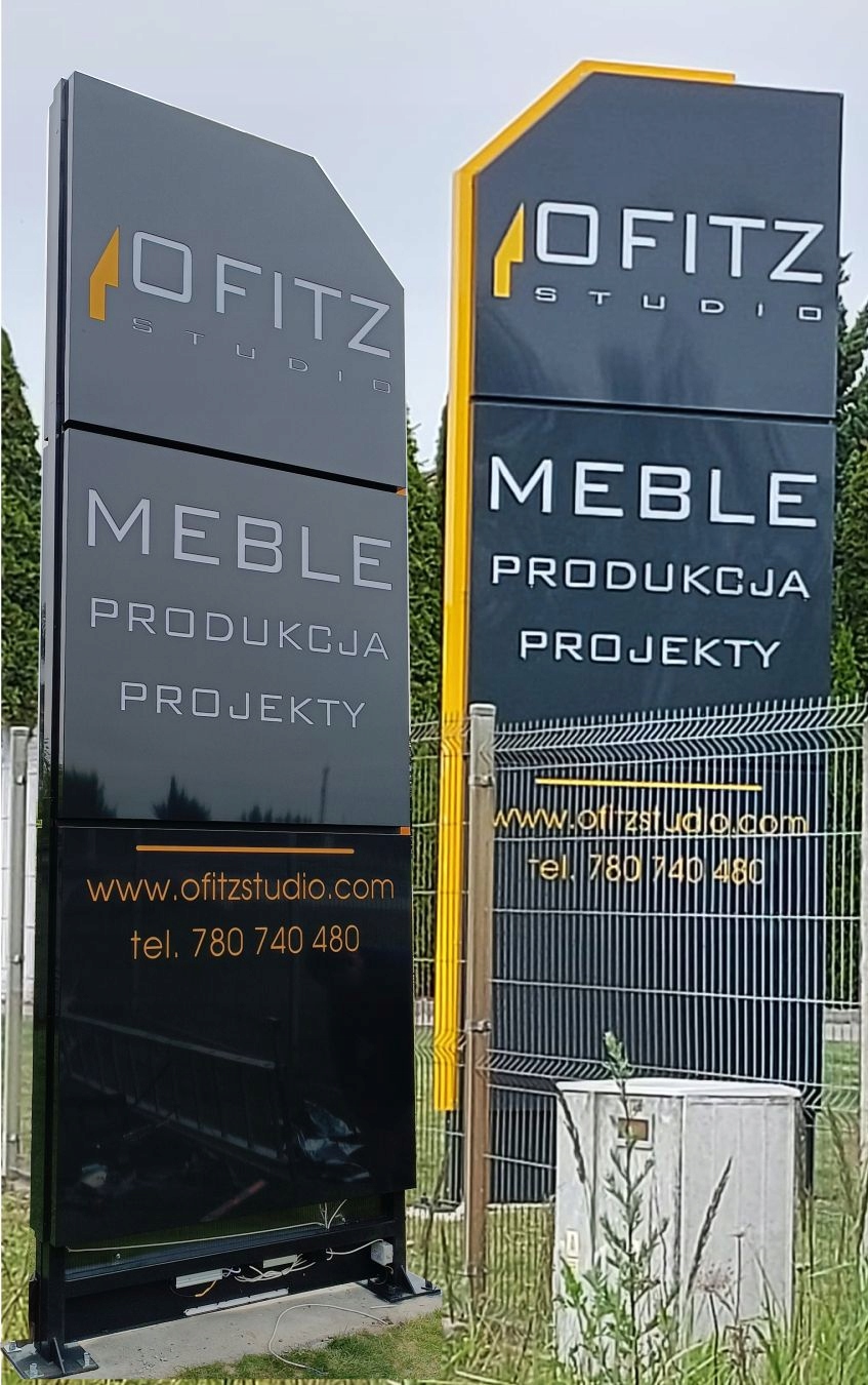 Pylon led reklama słup
