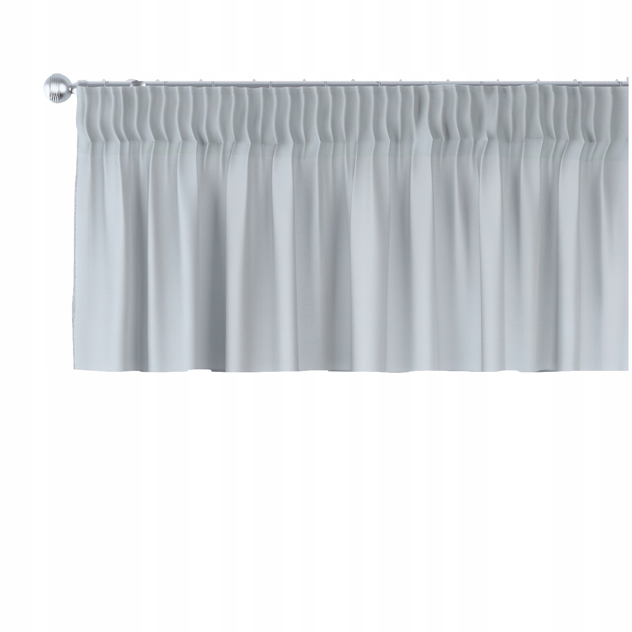 Lambrequin na vlnitej páske 390 x 40 cm, sivý