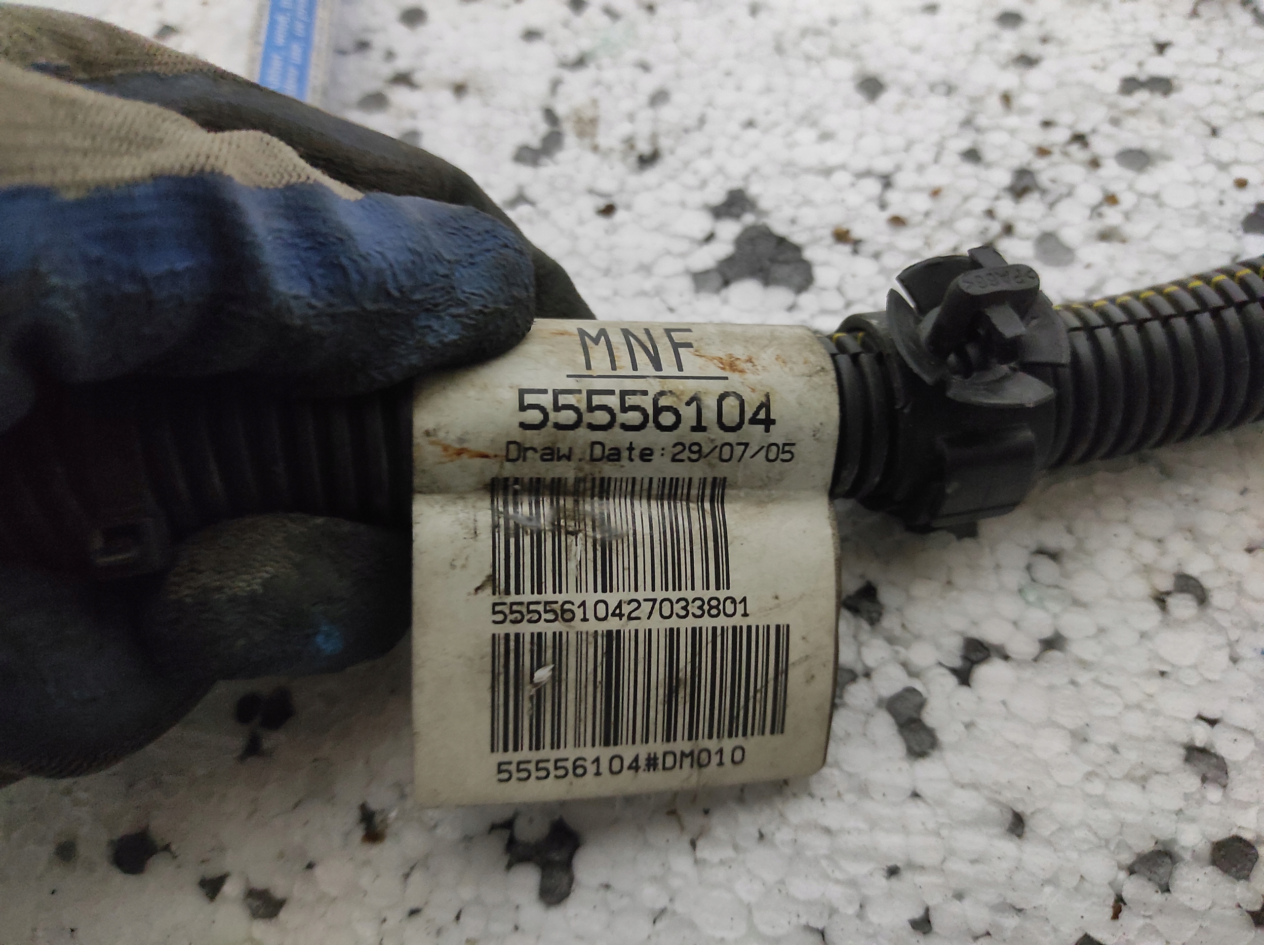 OPEL CORSA D 1.2 bundle alternator terminal 55556104